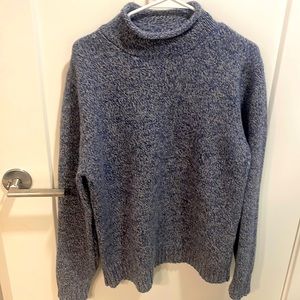 Todd Snyder’s Rollneck Sweater in Blue, Size Large.